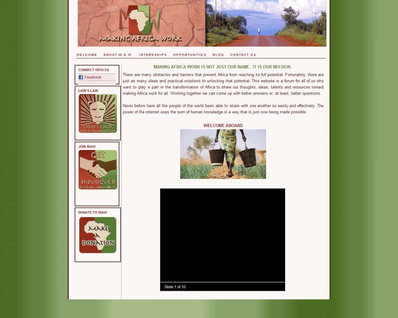 Making Africa Work Website